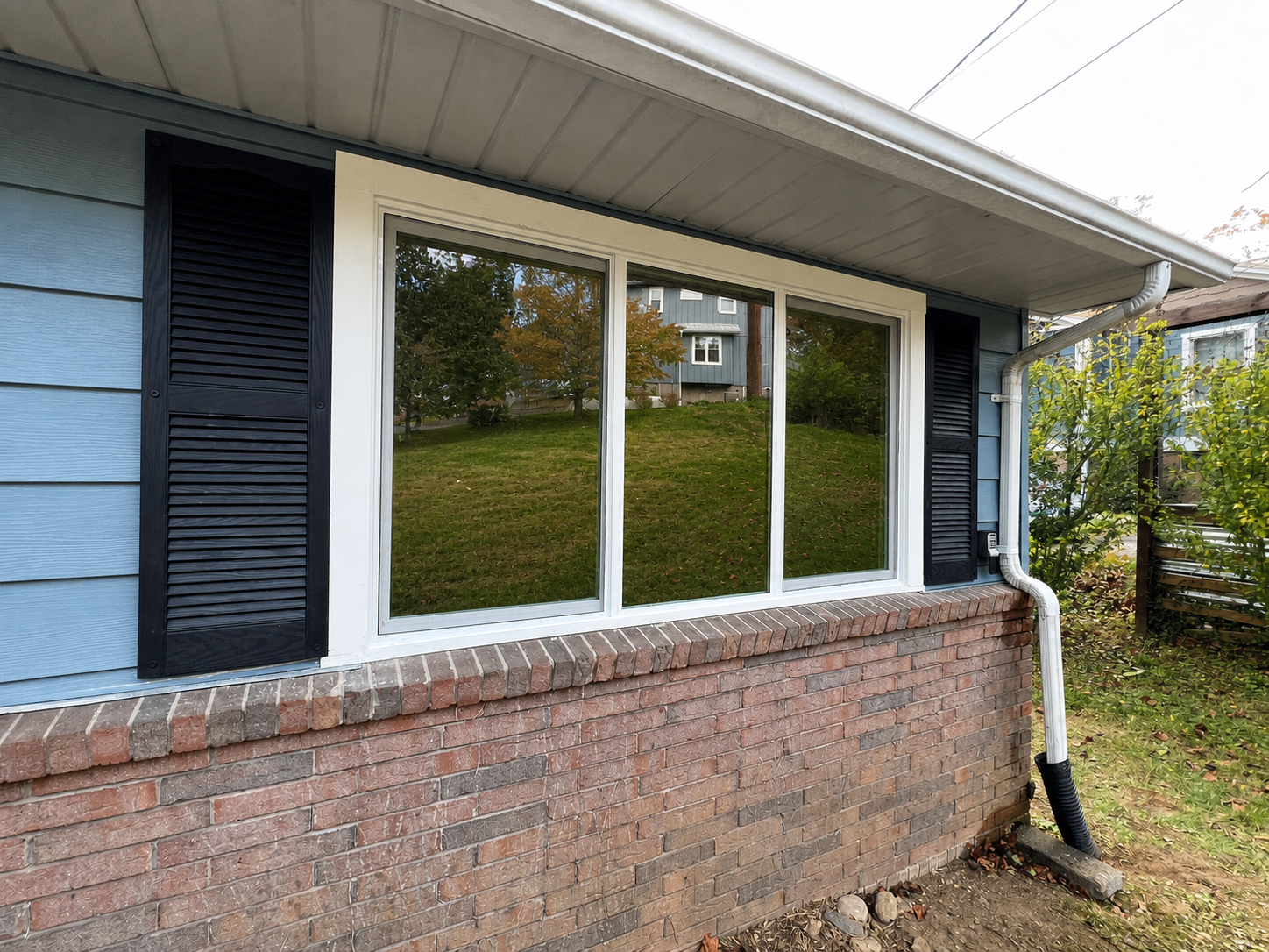 Finished window and door installation by Oak and Holly Renovations in Asheville, NC